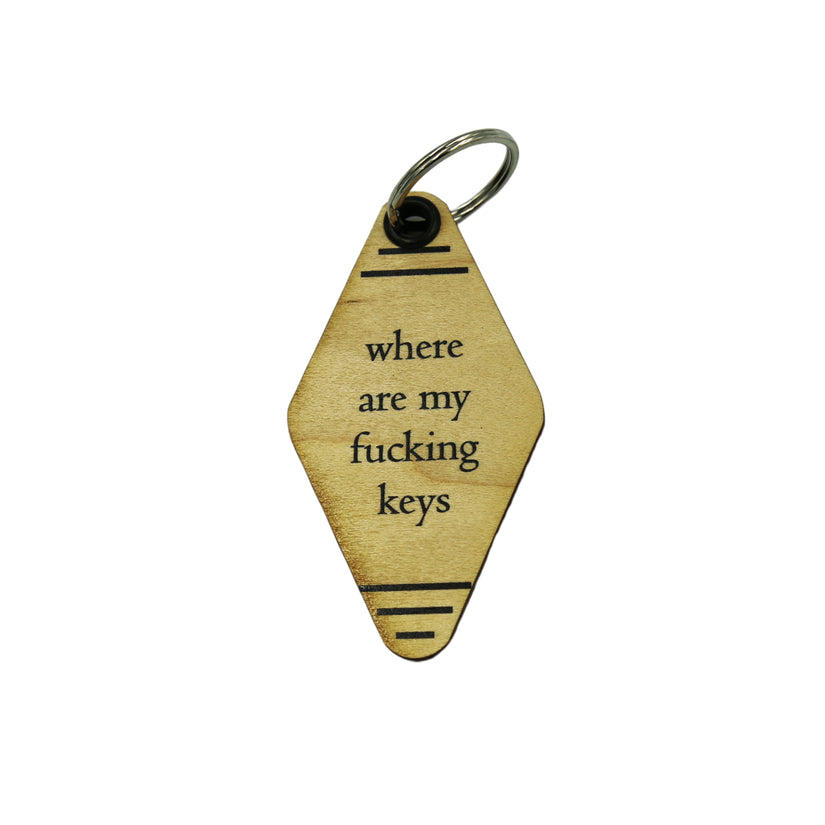 Where Are My Keys - Vintage Keychain