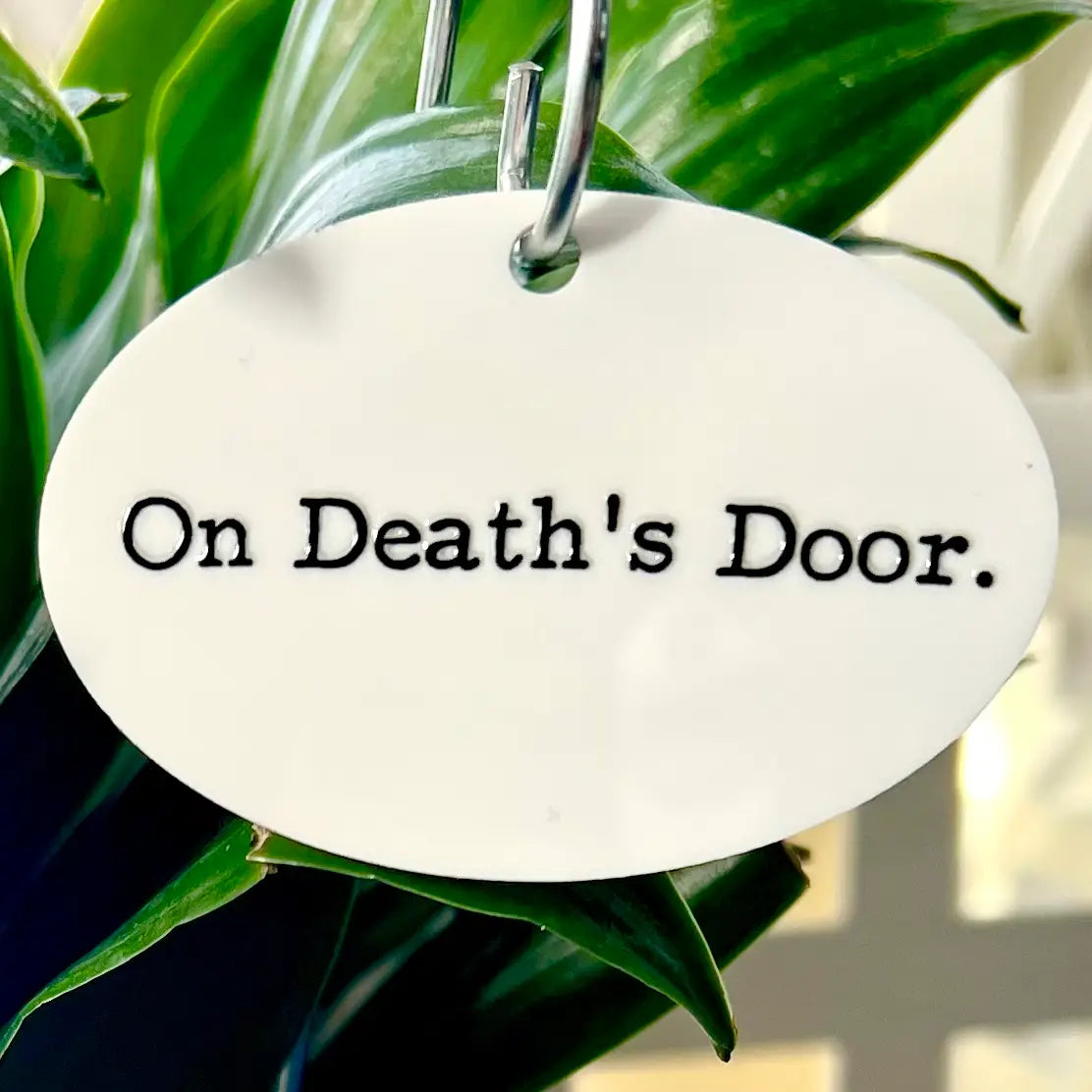 On Death's Door Flower Pot - Plant Stake