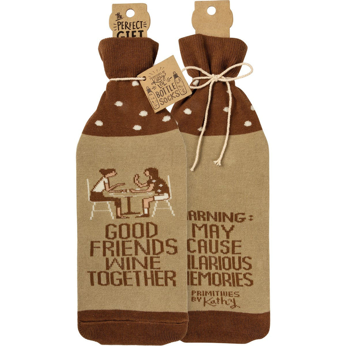 Good Friends Wine Together - Bottle Sock