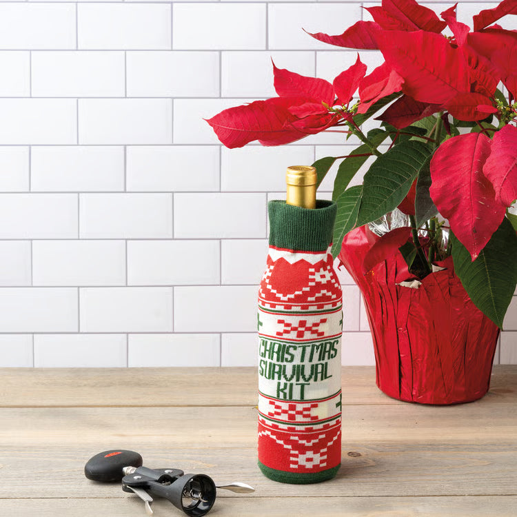 Christmas Survival Kit Bottle Sock