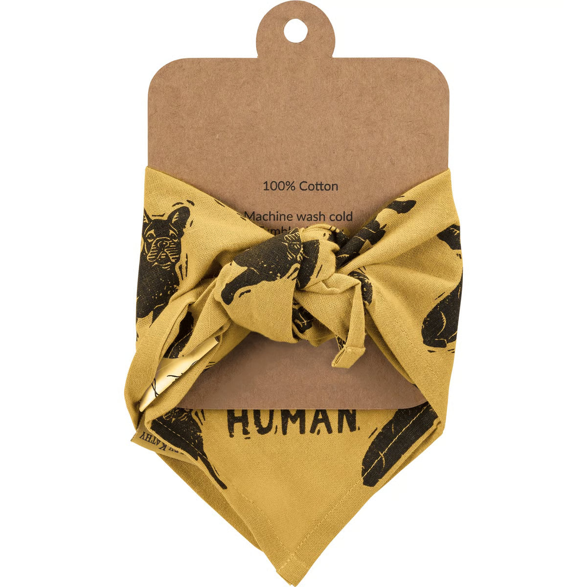 Frenchie/Love My Human Small Pet Bandana