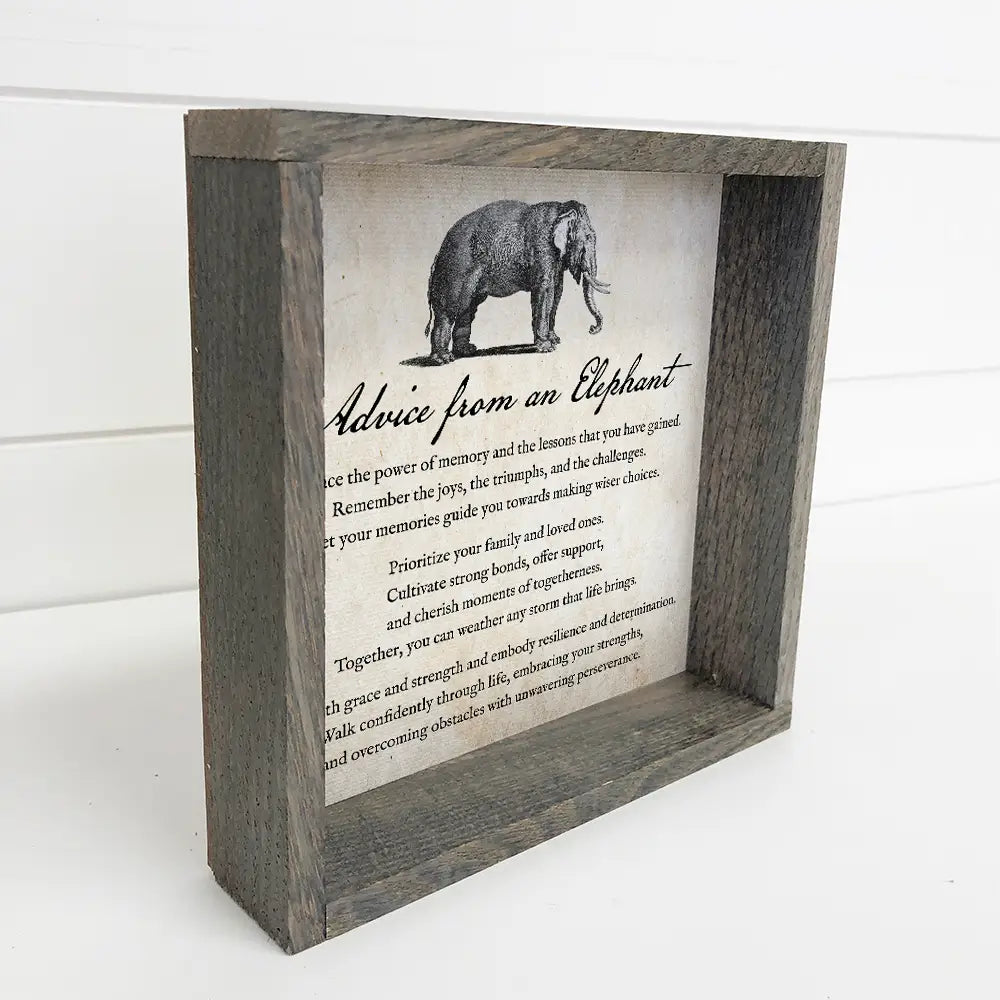 Advice from An Elephant Sign