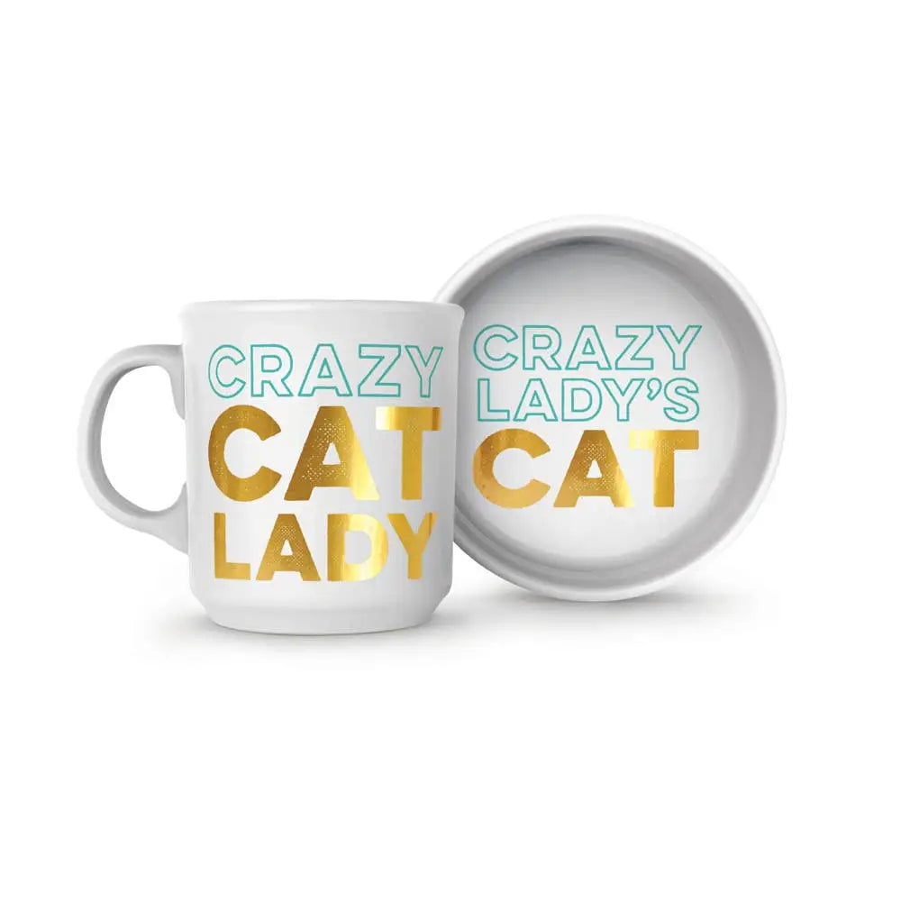 Howligans - Mug + Cat Bowl - Crazy Cat