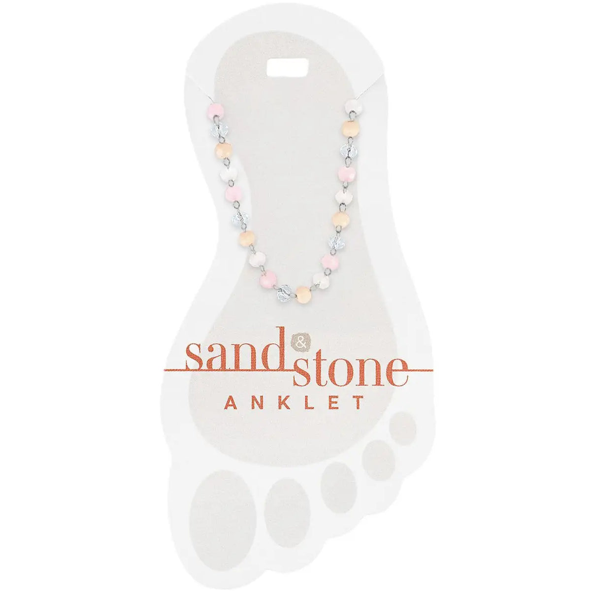 Sand & Stone Anklets (Silver)