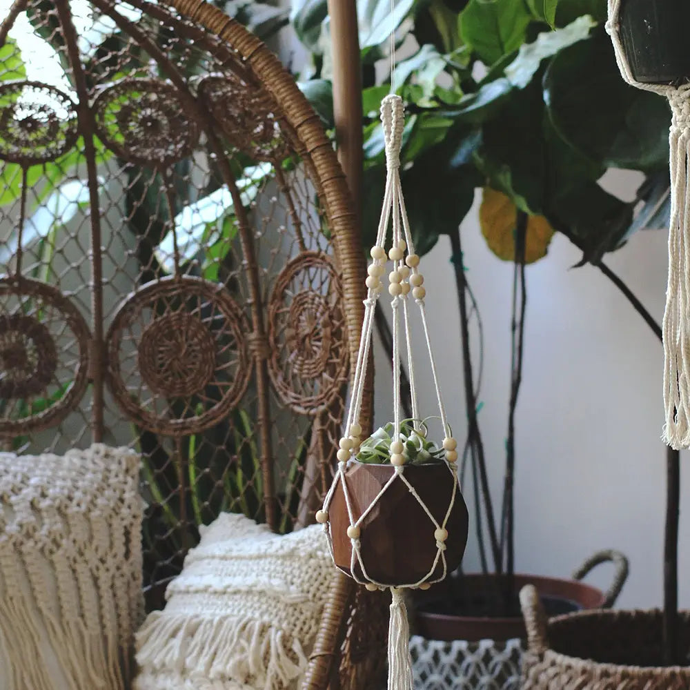 beaded plant hanger Beaded Plant Hanger – Holly Street Home
