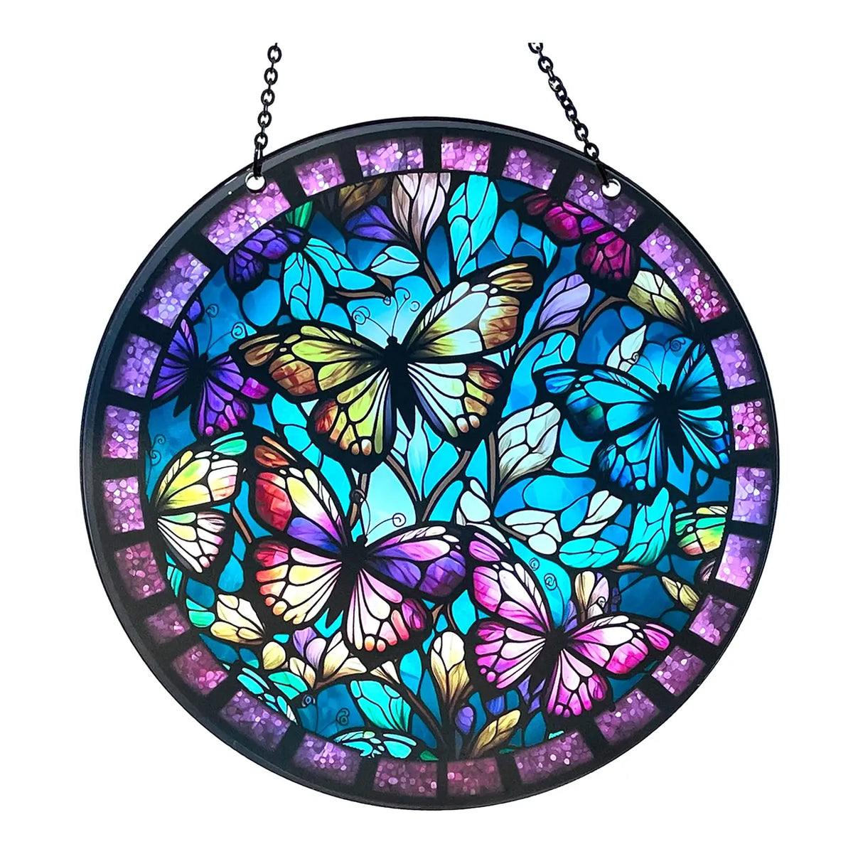 Butterfly Acrylic Suncatcher with Chain