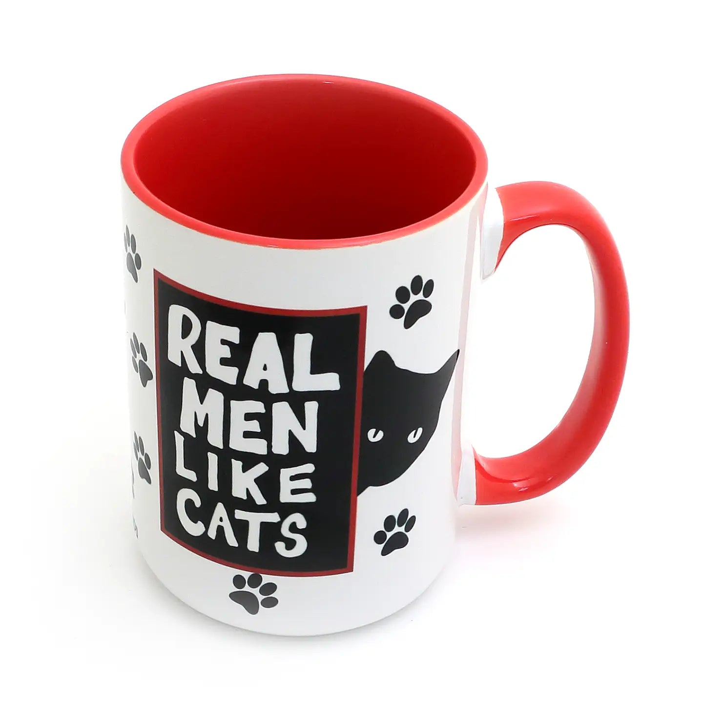 Real Men Like Cats 15 oz Mug