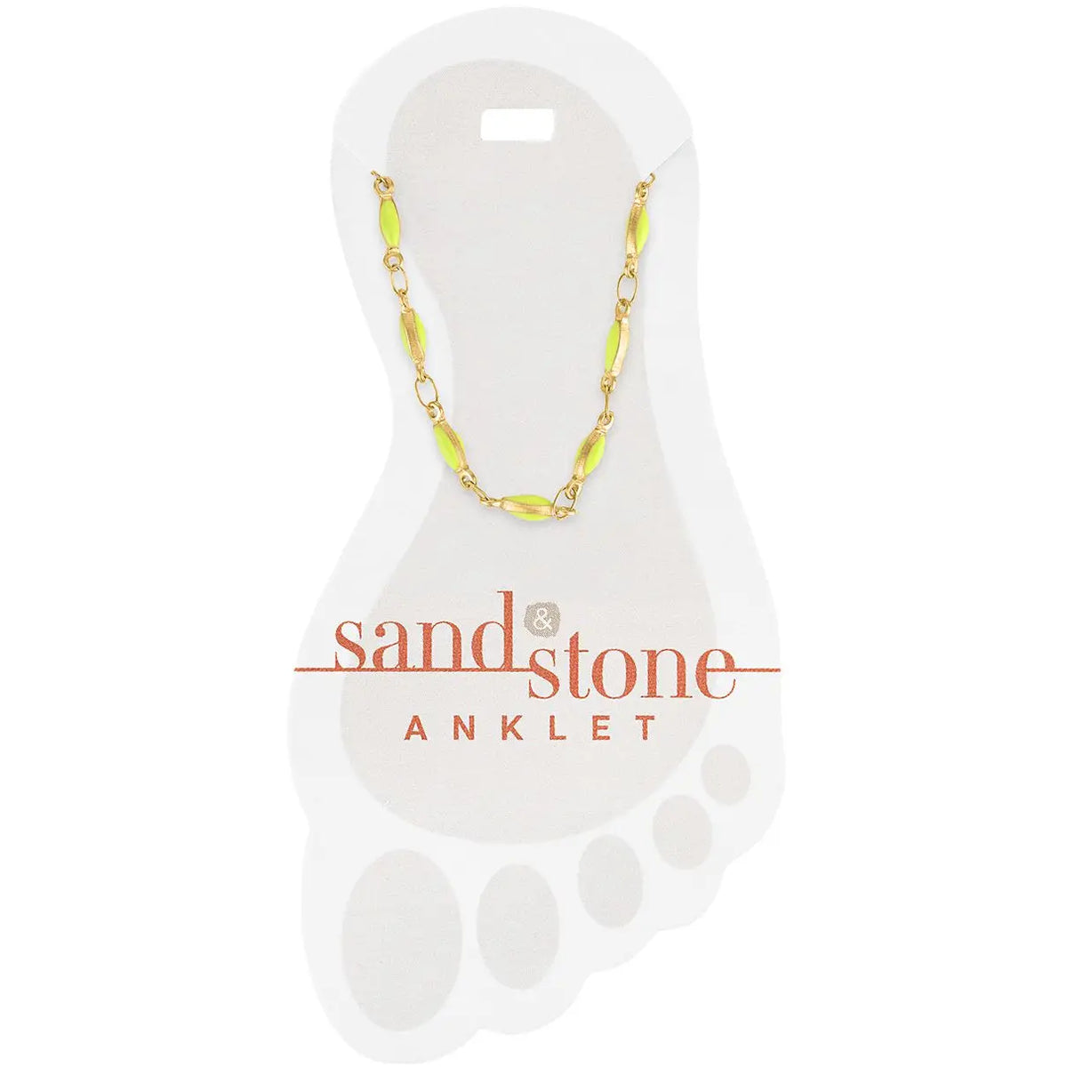 Sand & Stone Anklets (Gold)