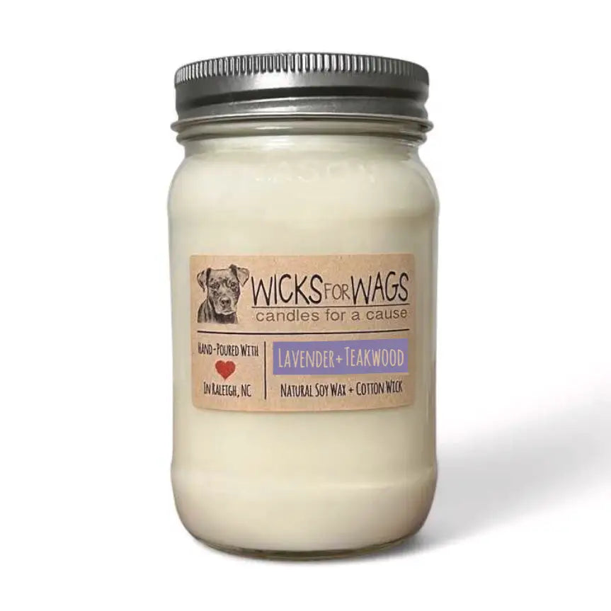 Wicks for Wags - Candles For A Cause - Large Mason Jar