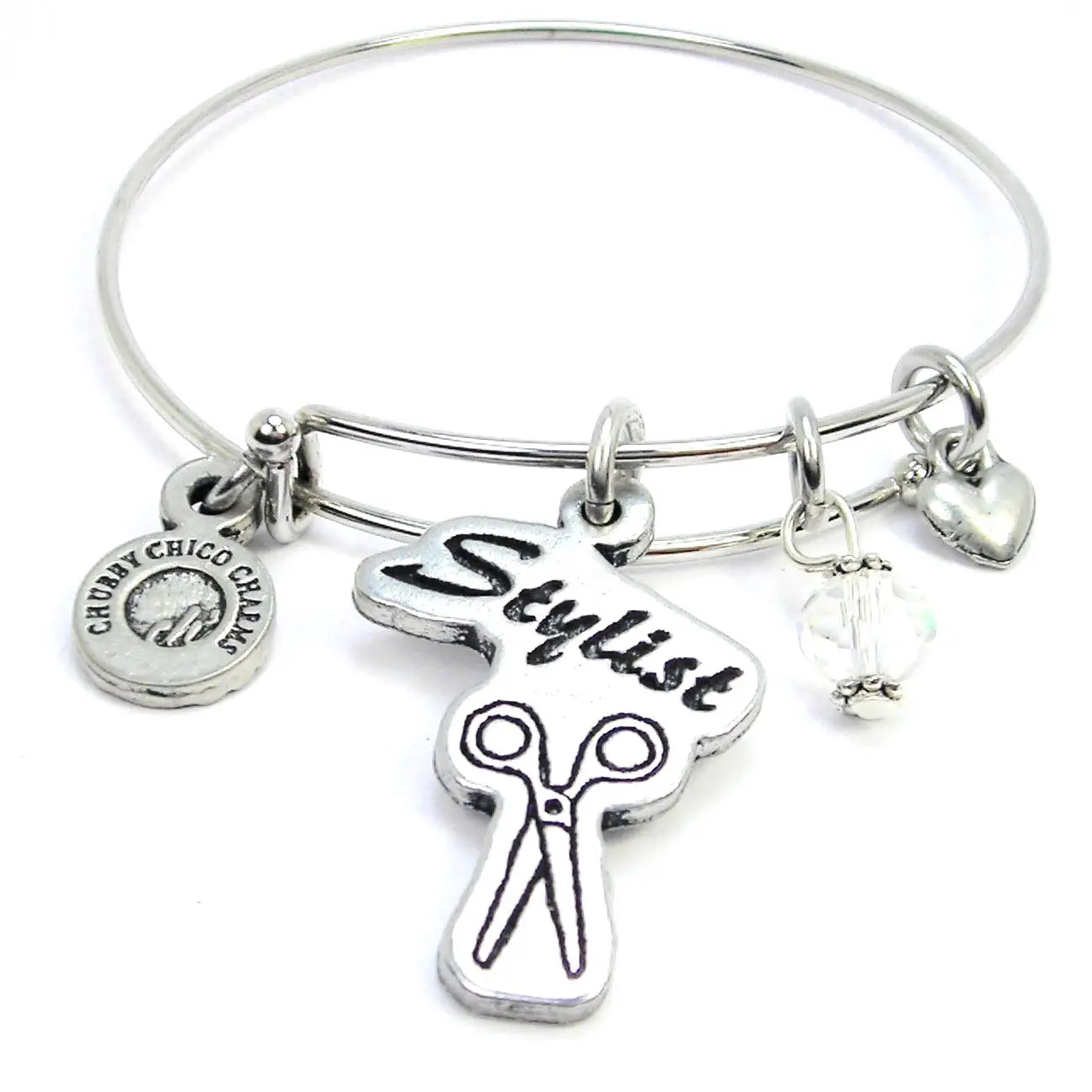 Hair Stylist Stacker Bangle Expandable Bracelet Beauty