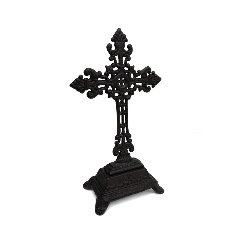 Cast Iron Cross On Pedestal