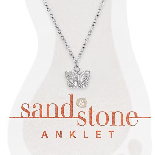 Sand & Stone Anklets (Silver)