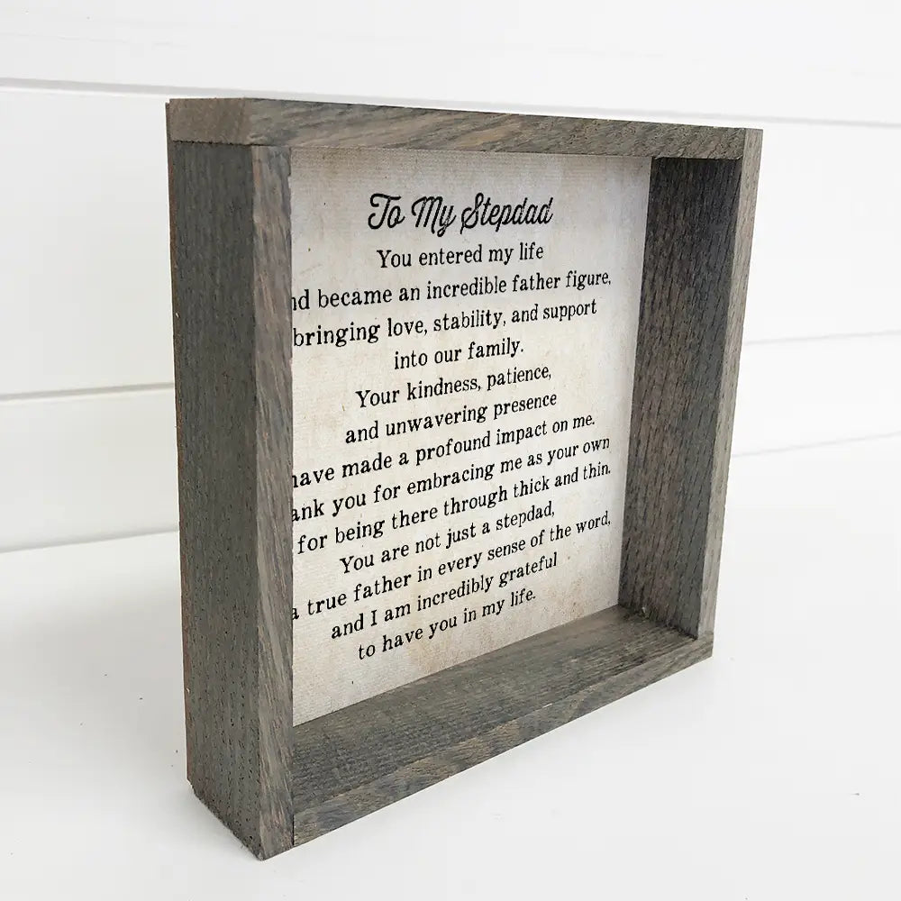 Dear Stepdad Sign