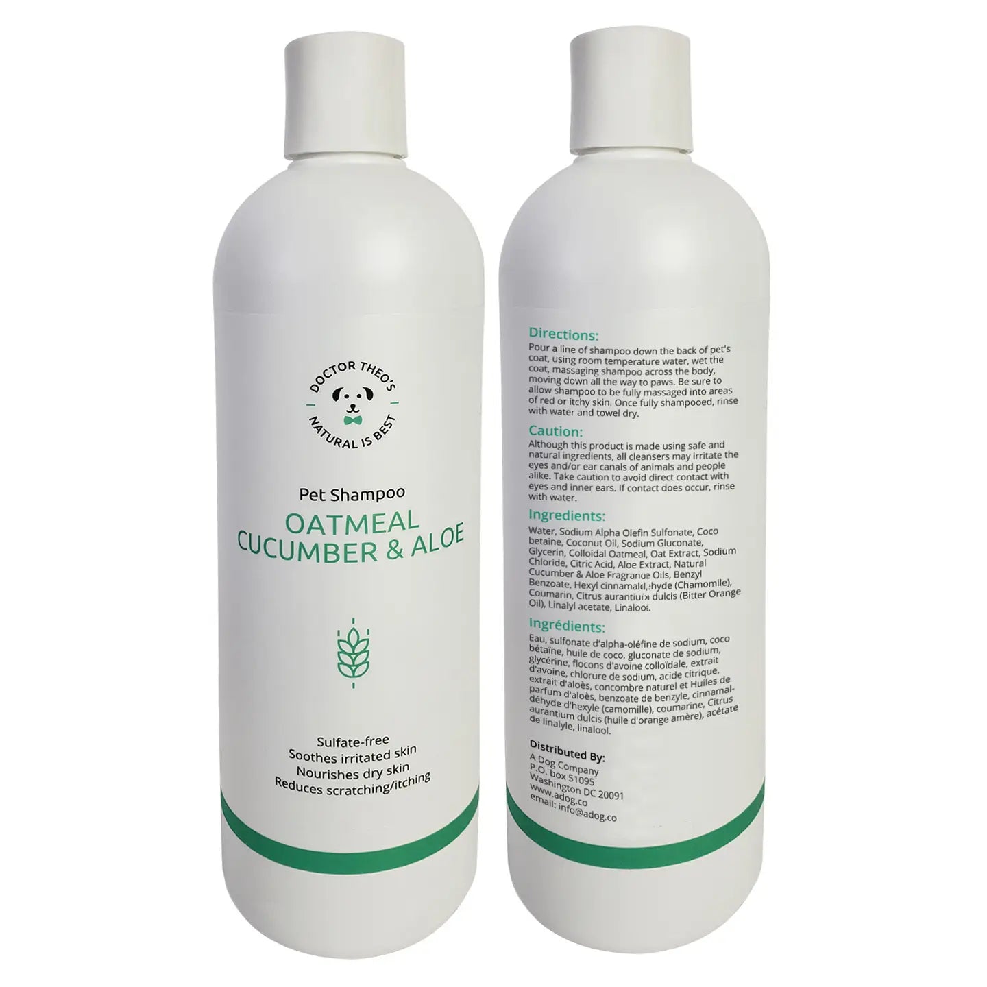 Dr. Theo's Dog Shampoo, 16oz