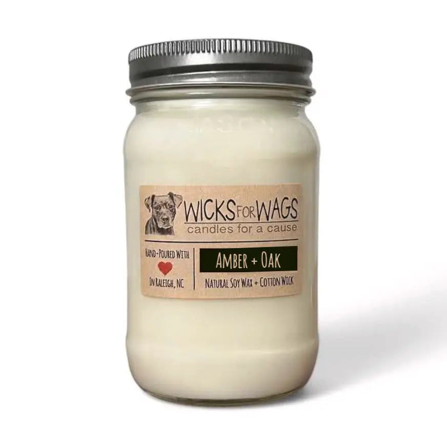 Wicks for Wags - Candles For A Cause - Large Mason Jar