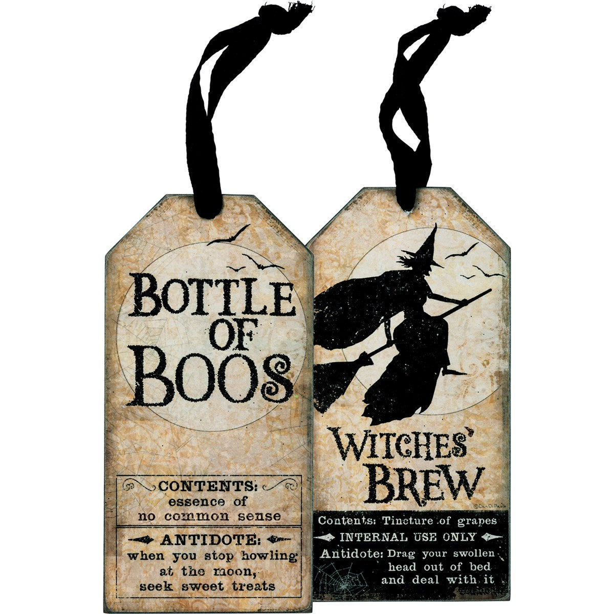 Witches Brew Bottle of Boos - Bottle Tag