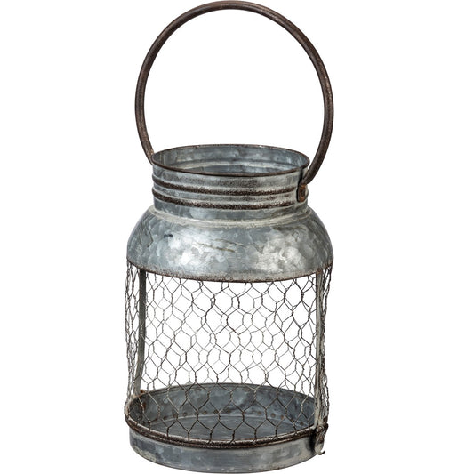 Large Chicken Wire Lantern Candle Holder