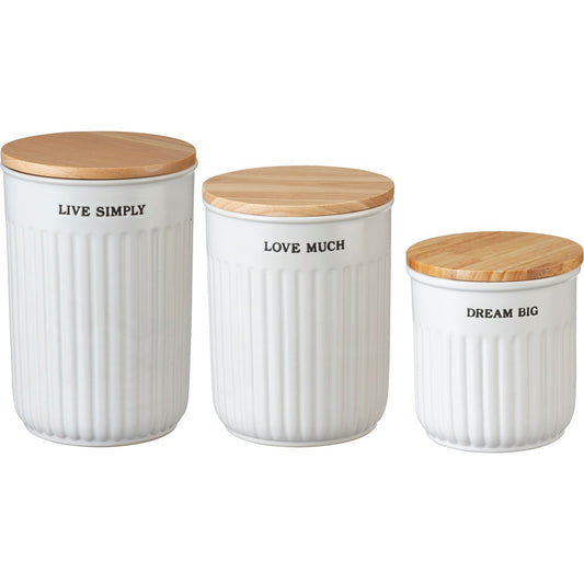 Canister Set - Round - Dream Big