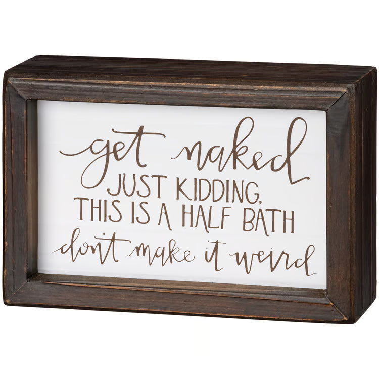 Half Bath Inset Box Sign