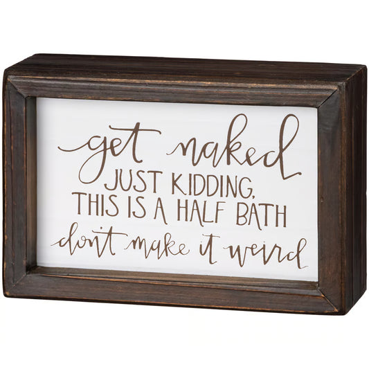 Half Bath Inset Box Sign