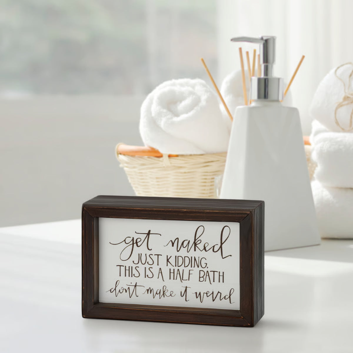Half Bath Inset Box Sign