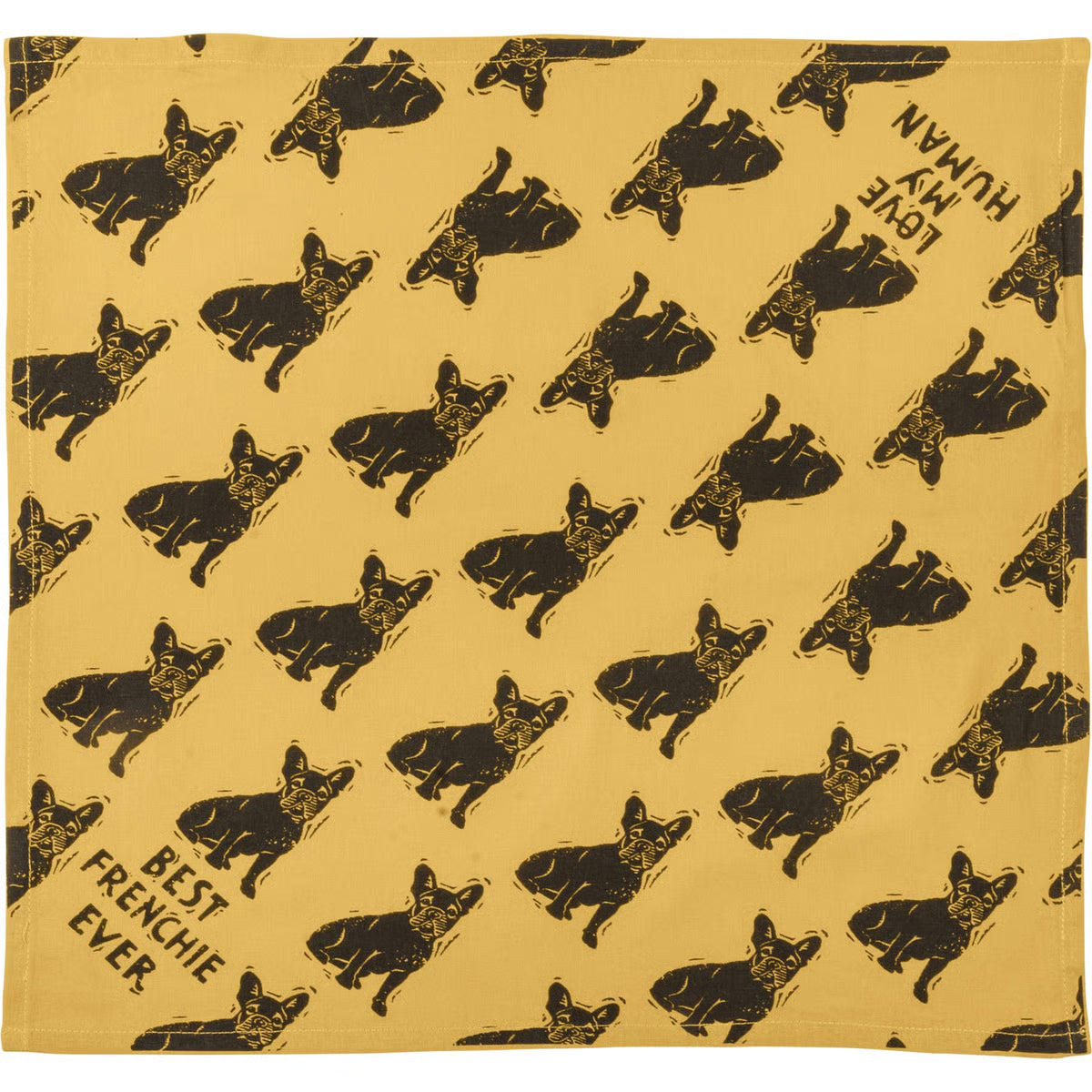 Frenchie/Love My Human Small Pet Bandana