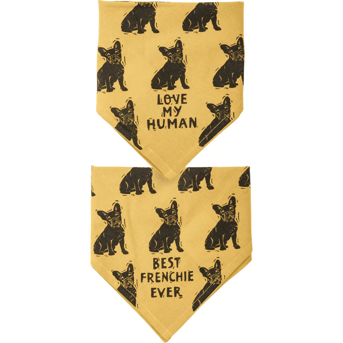Frenchie/Love My Human Small Pet Bandana