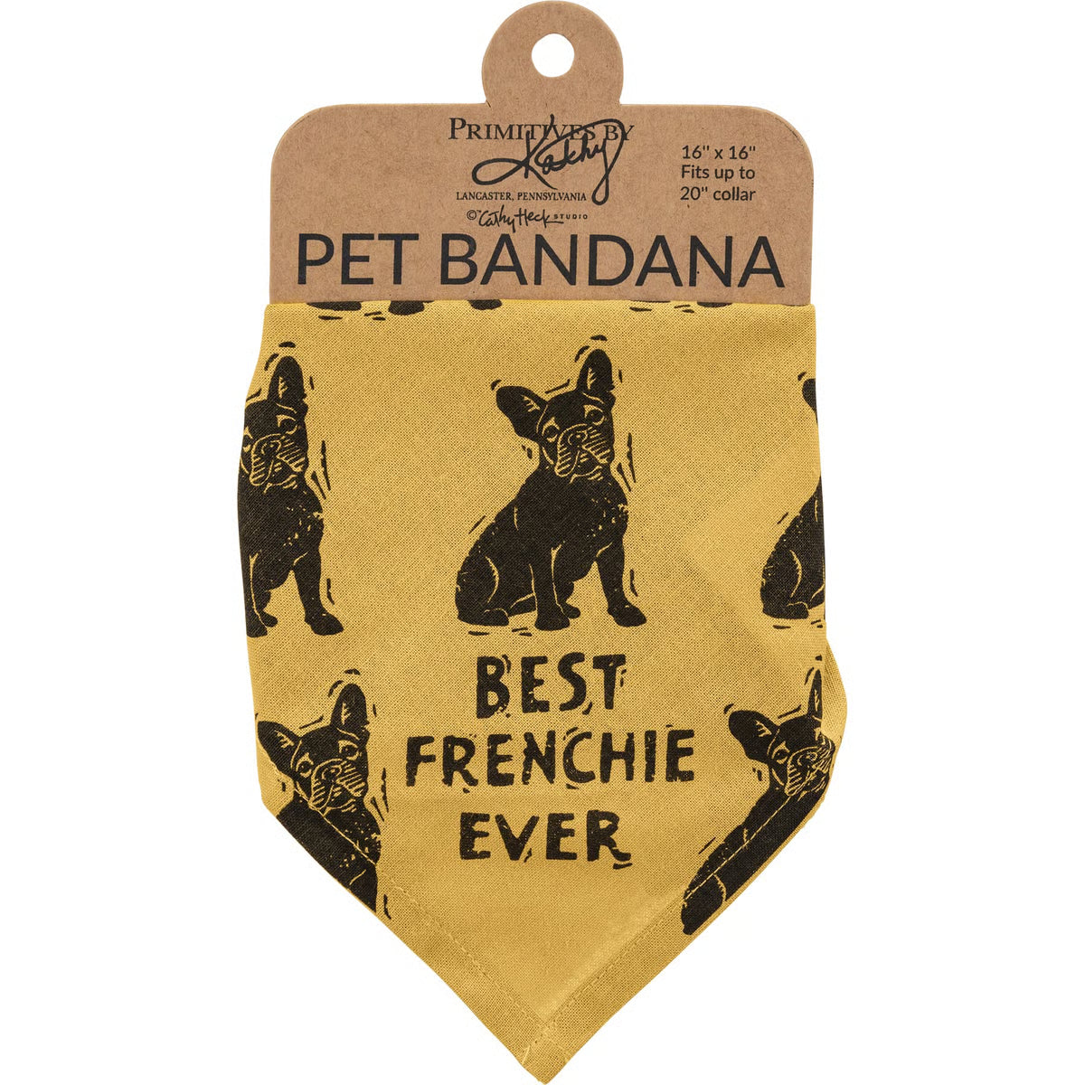 Frenchie/Love My Human Small Pet Bandana