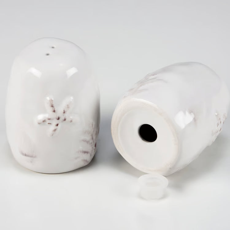 Embossed Beach Salt and Pepper Shakers
