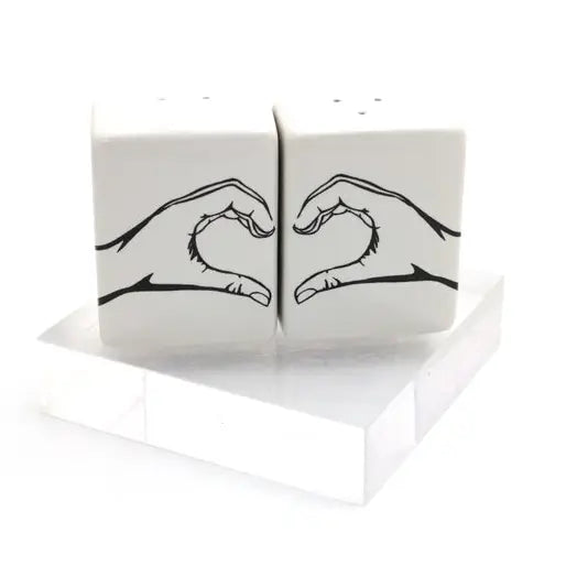 Hand Heart Salt and Pepper Set