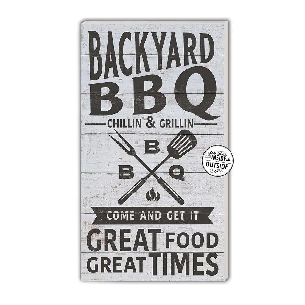 Backyard Bbq Indoor Outdoor Sign