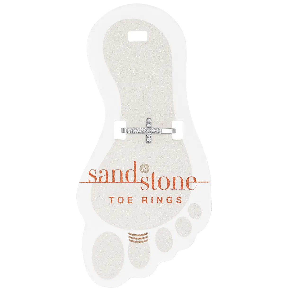 Sand & Stone Toe Rings (Silver)