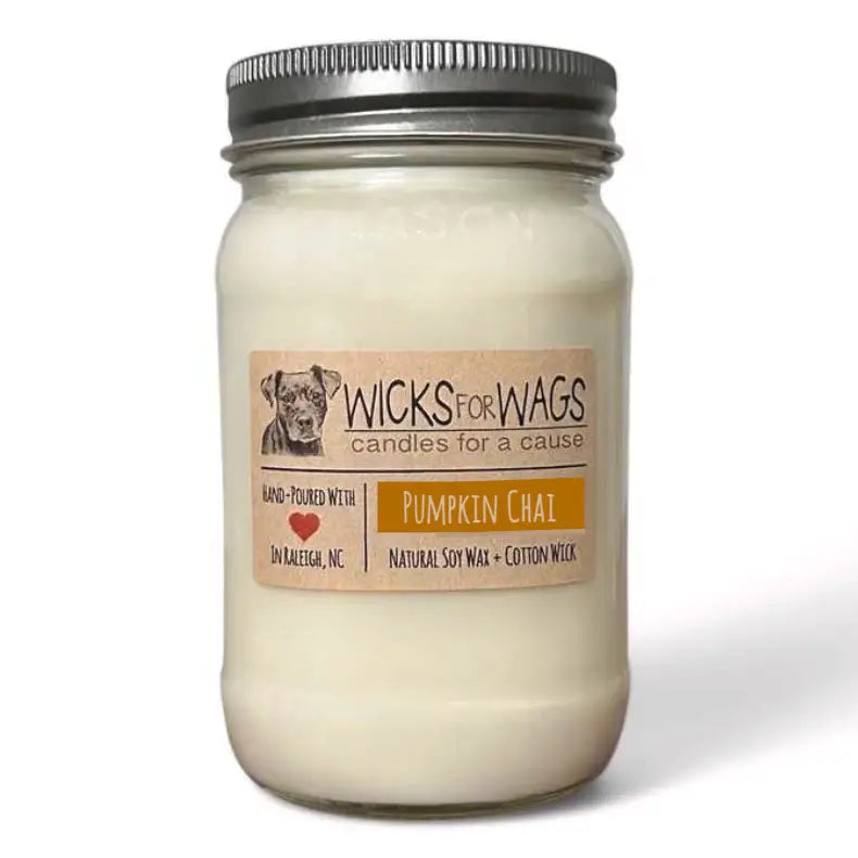 Wicks for Wags - Candles For A Cause - Large Mason Jar