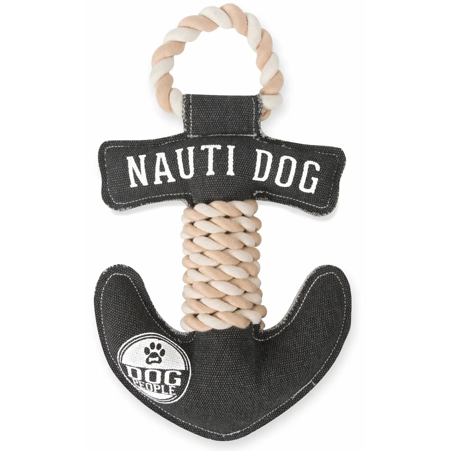Nauti Dog Canvas Dog Toy On Rope