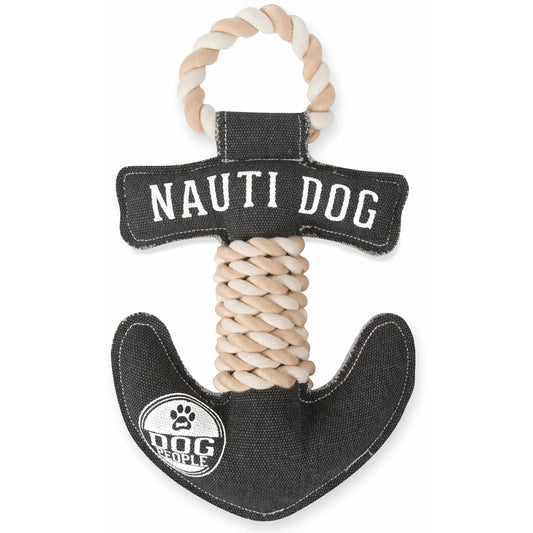 Nauti Dog Canvas Dog Toy On Rope