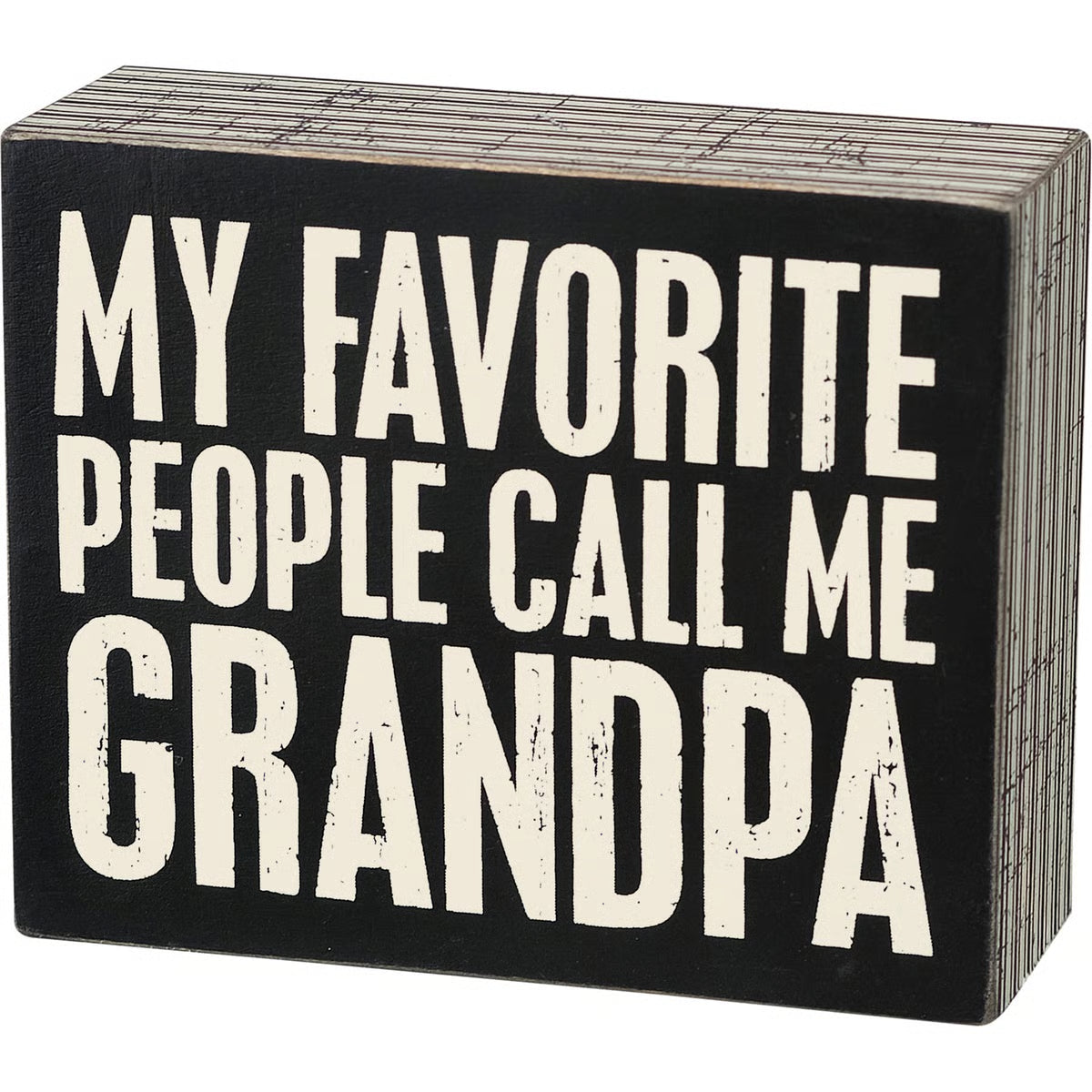 Call Me Grandpa Box Sign