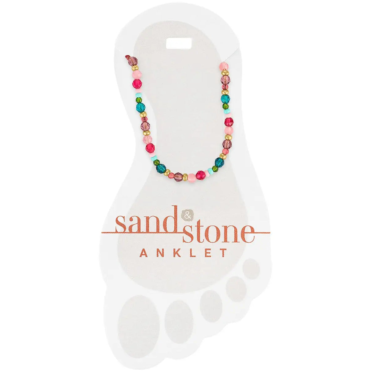 Sand & Stone Anklets (Gold)
