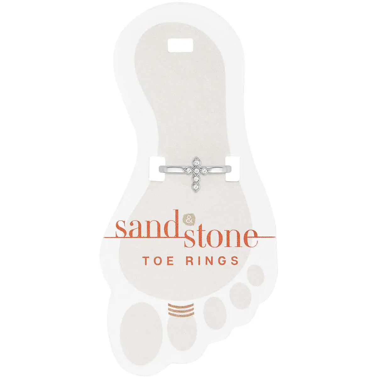 Sand & Stone Toe Rings (Silver)