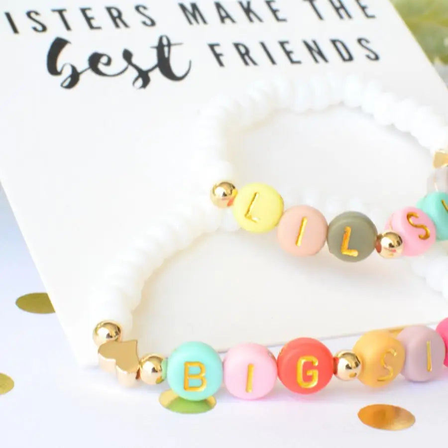 Big Sis Lil Sis Matching Bracelet Set