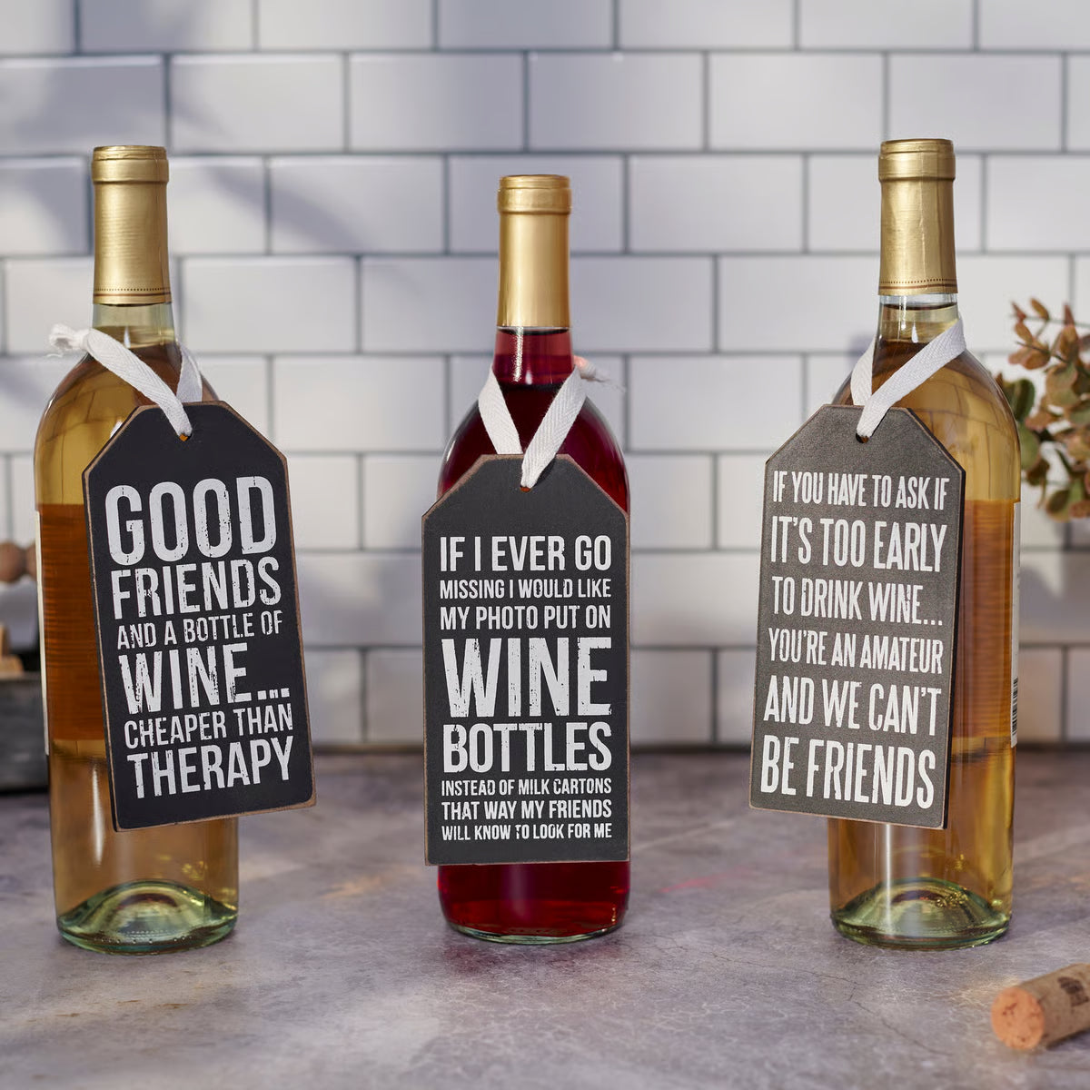 Good Friends Bottle Tag