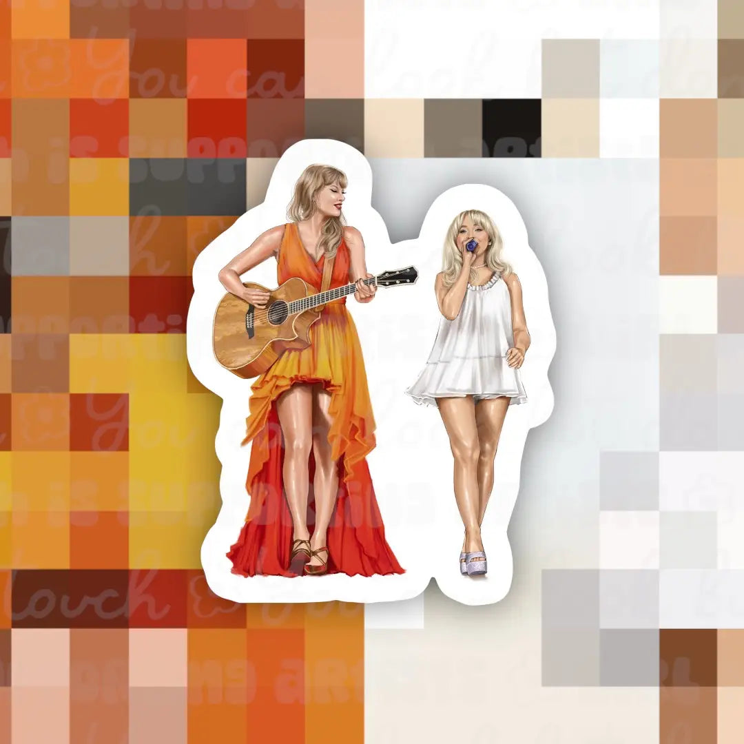 Taylor Swift Sabrina Carpenter Sticker