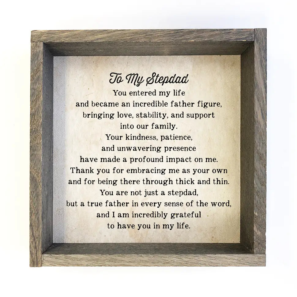 Dear Stepdad Sign