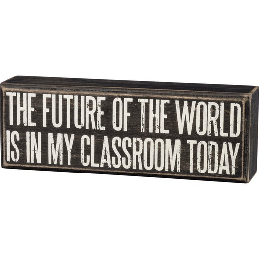 Future Of The World Box Sign