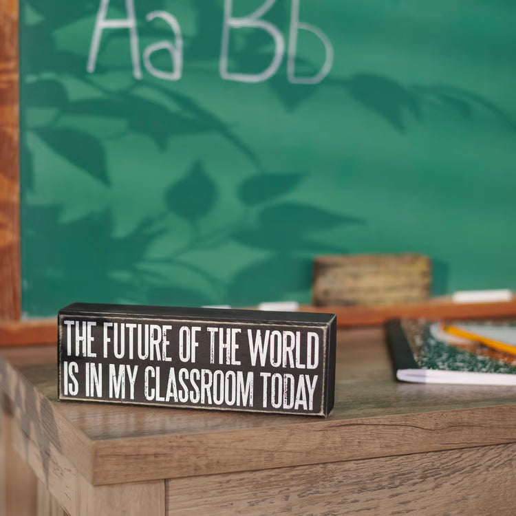 Future Of The World Box Sign