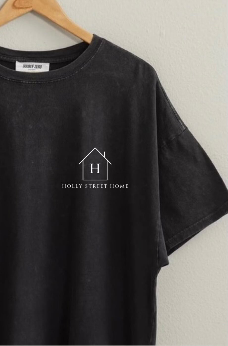 Holly Street Home Logo Oversized Tee