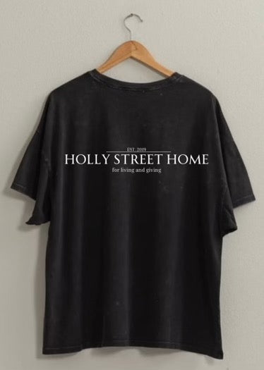 Holly Street Home Logo Oversized Tee