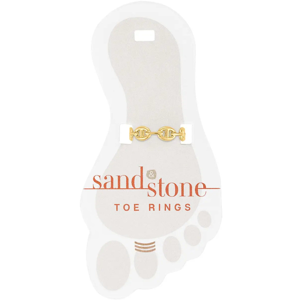 Sand & Stone Toe Rings (Gold)