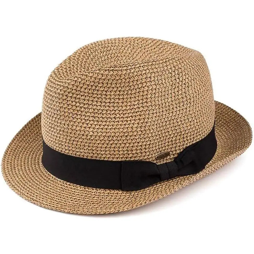 Fedora Brown/Natural with Black Band