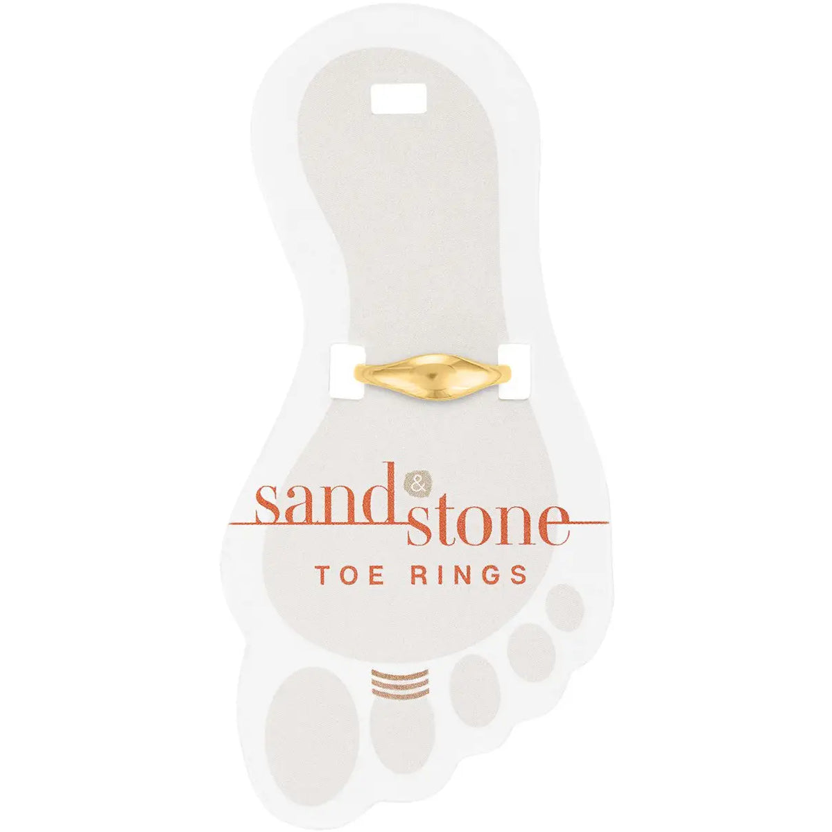 Sand & Stone Toe Rings (Gold)