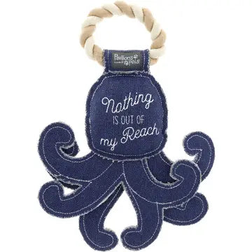 Out of Reach Canvas Dog Toy On Rope